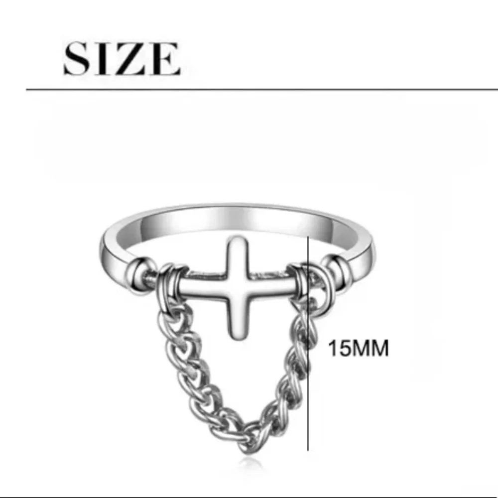 𝅺NEW 925 Sterling Silver Simple Cross Ring